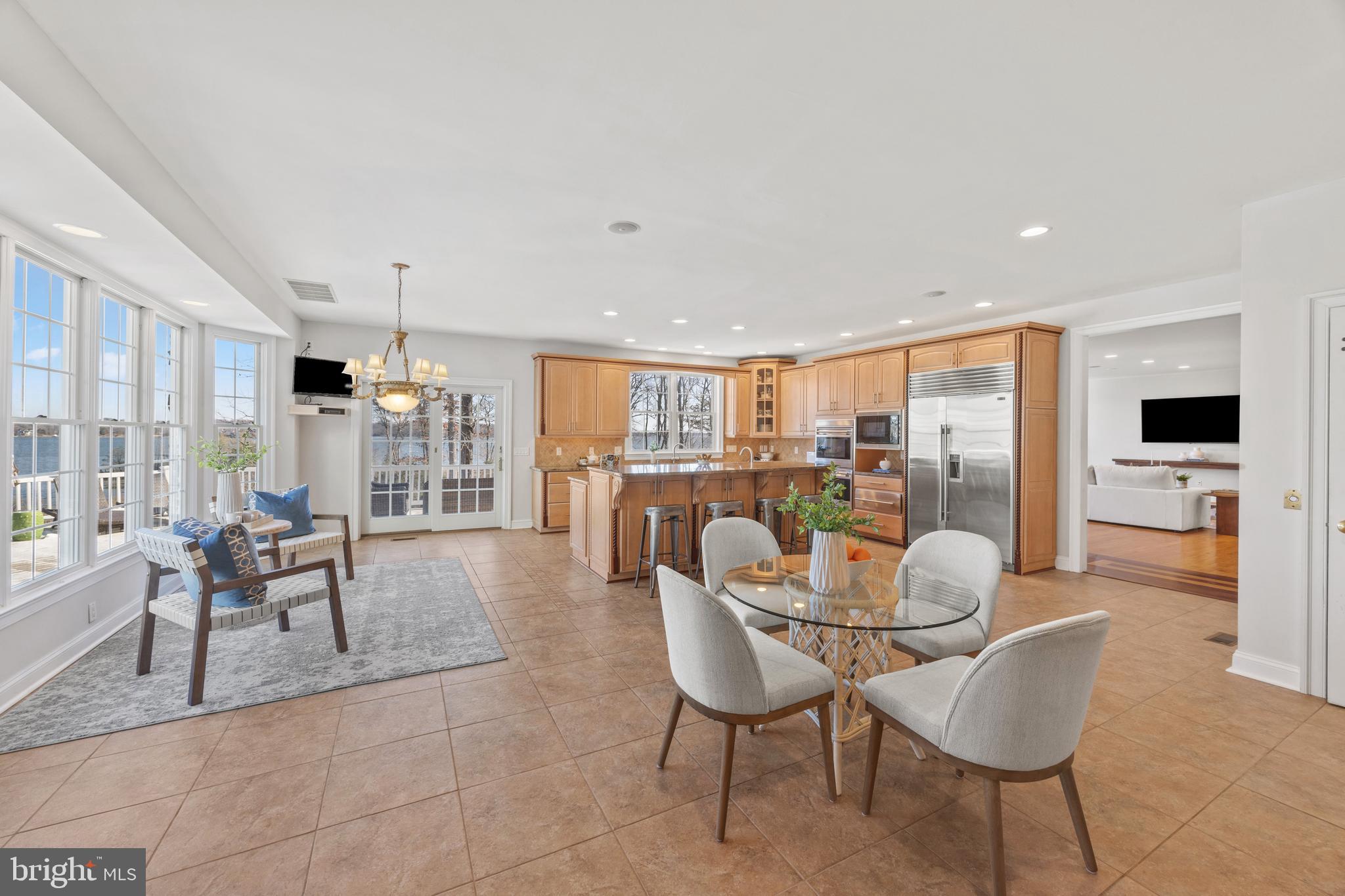 3317 Old Cedar Point Road Edgewater, MD 21037 - Photo 15 of 48 Expansive Kitchen with sitting and breakfast area
