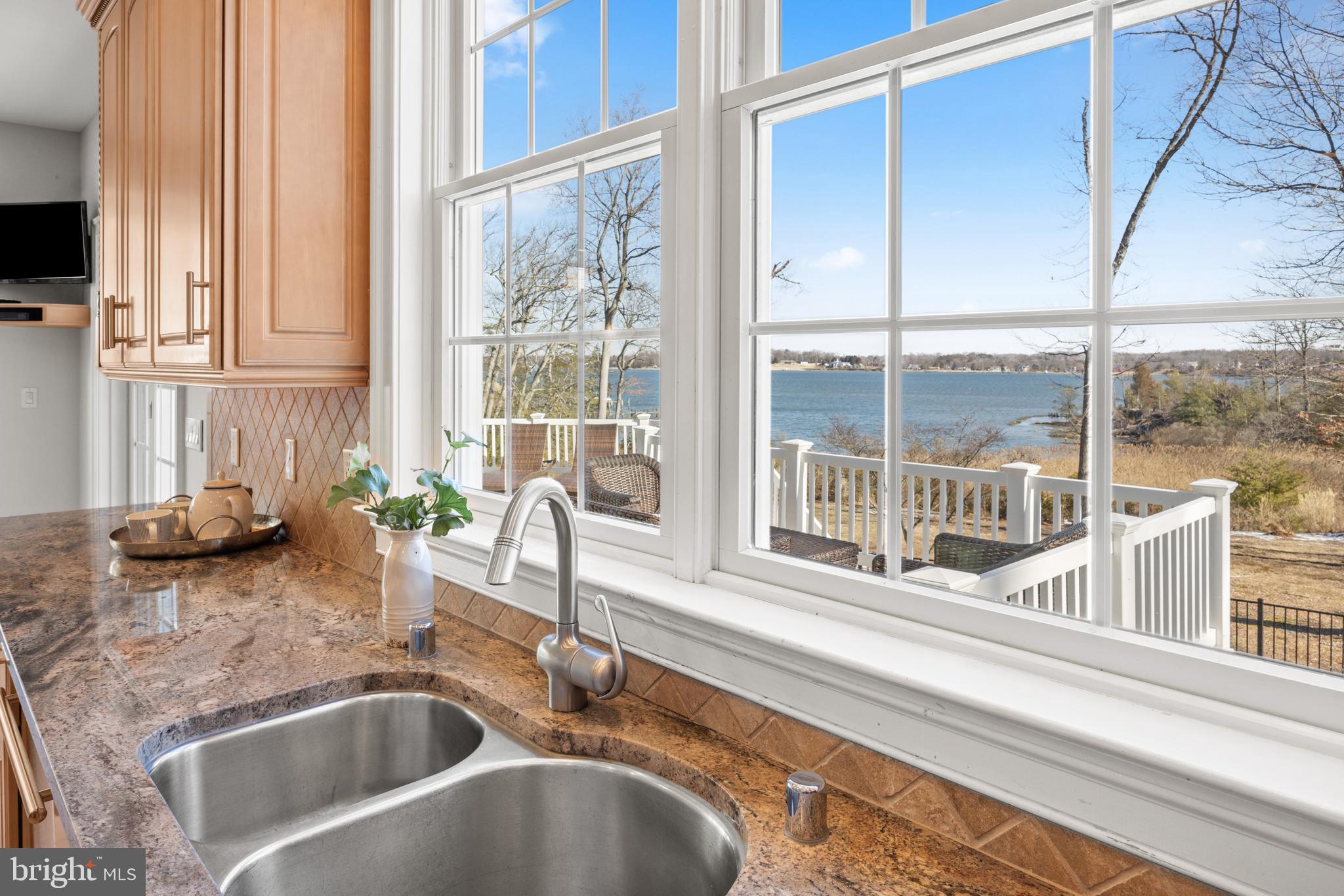 3317 Old Cedar Point Road Edgewater, MD 21037 - Photo 19 of 48 Unparalleled view from a kitchen sink!