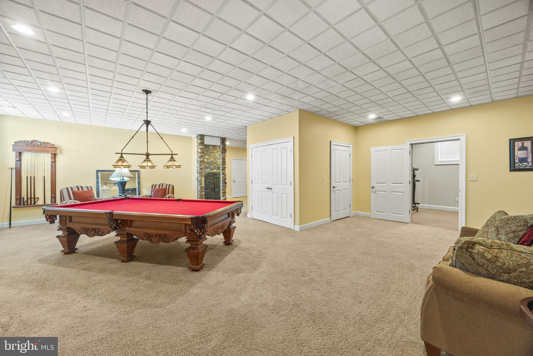 3317 Old Cedar Point Road Edgewater, MD 21037 - Photo 36 of 48 Game room with gym beyond
