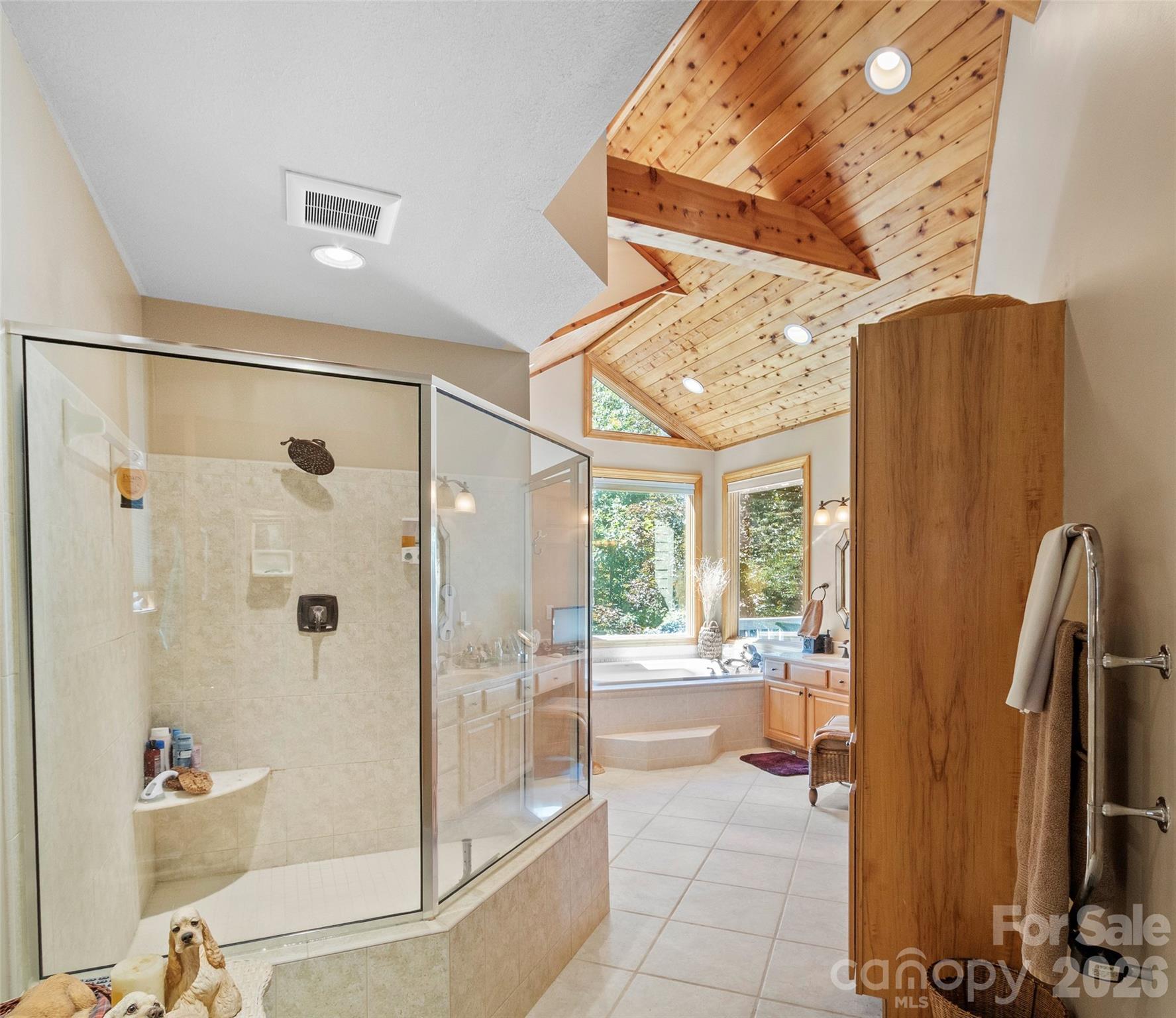 350 Ball Camp Road Burnsville, NC 28714 - Photo 36 of 44 a bathroom with a shower and a sink