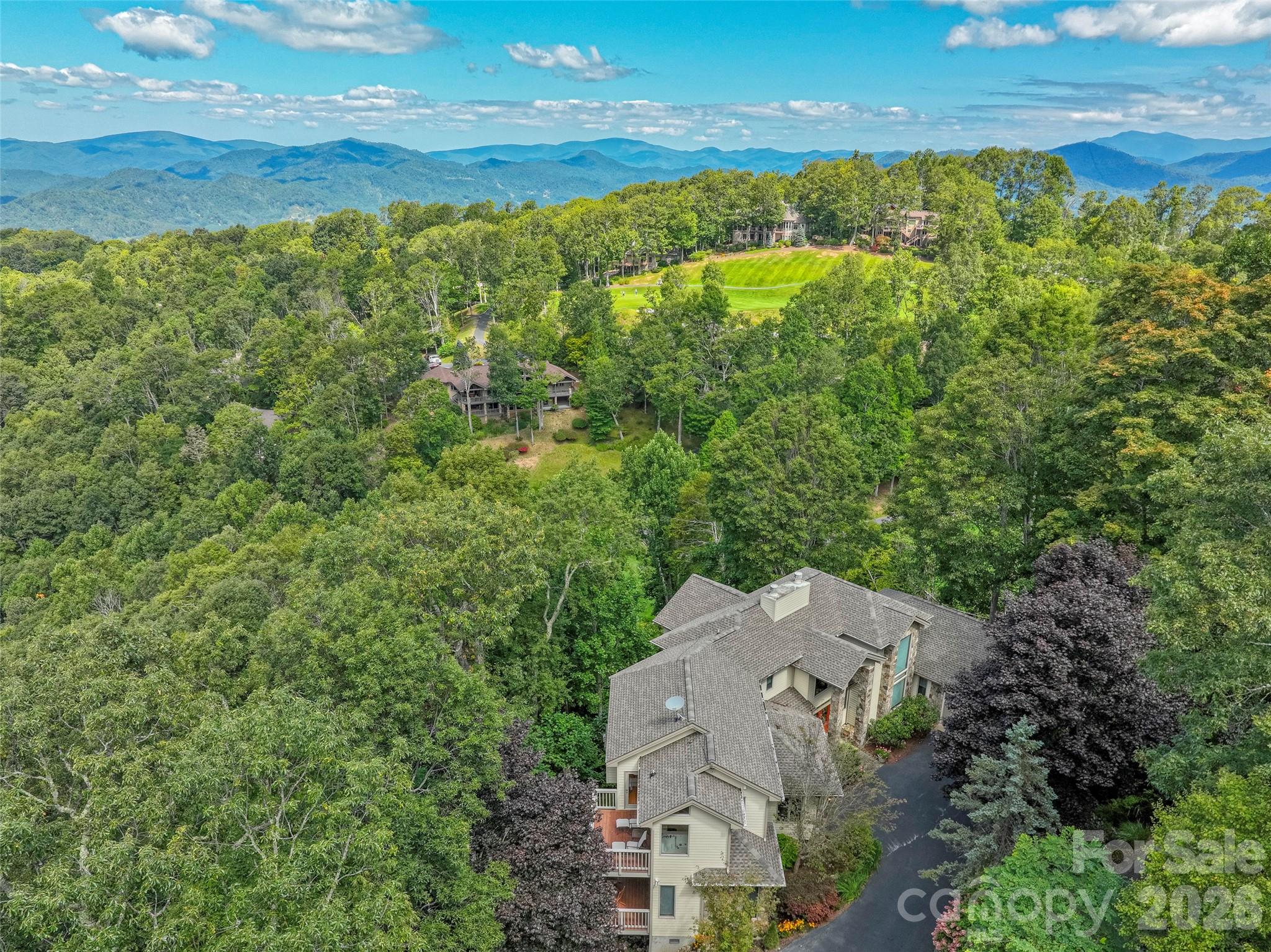 350 Ball Camp Road Burnsville, NC 28714 - Photo 42 of 44 an aerial view of a houses with a yard