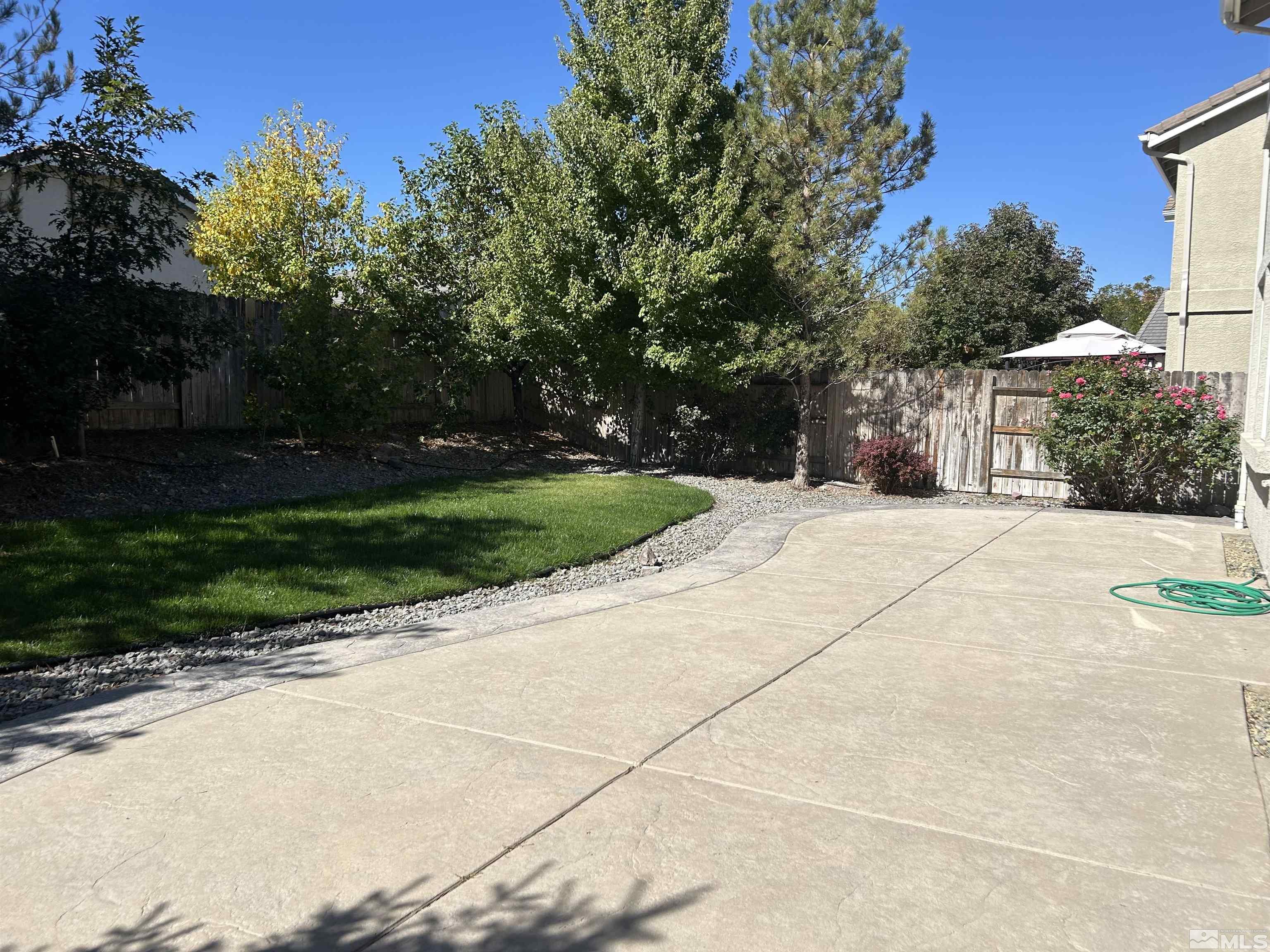 10047 Silver Star Drive Reno, NV 89521 - Photo 12 of 26 a view of a backyard with plants and trees