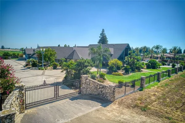 a view of a terrace with a garden