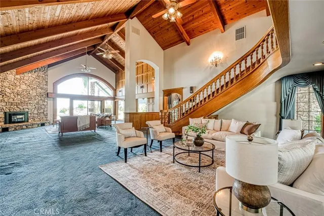 a view of a house with a table and chairs