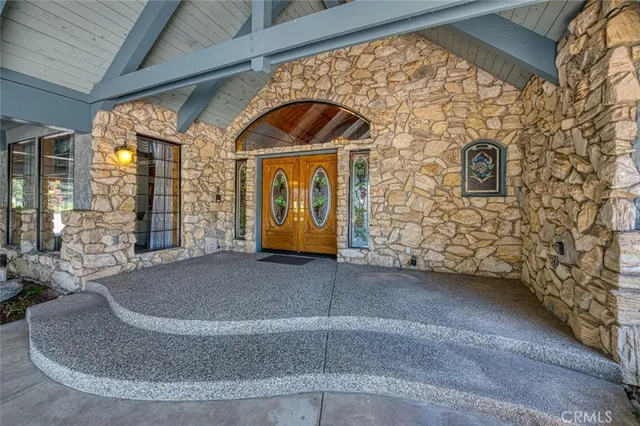 a view of front door