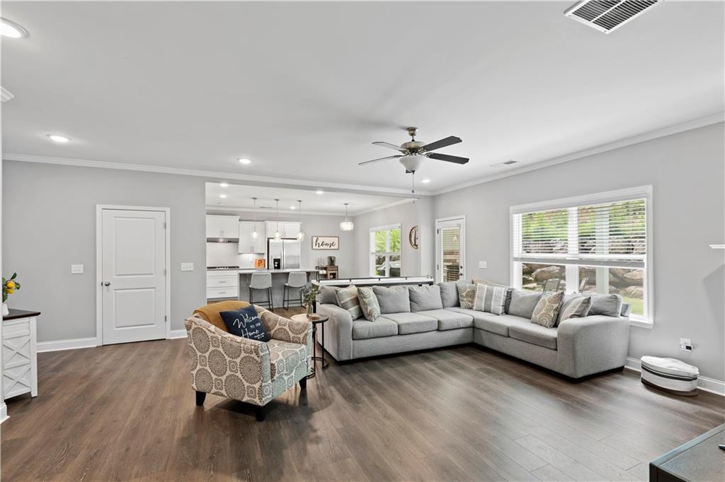 540 Glen Abbey Circle Mableton, GA 30126 - Photo 22 of 47 a living room with furniture and hard wood flooring
