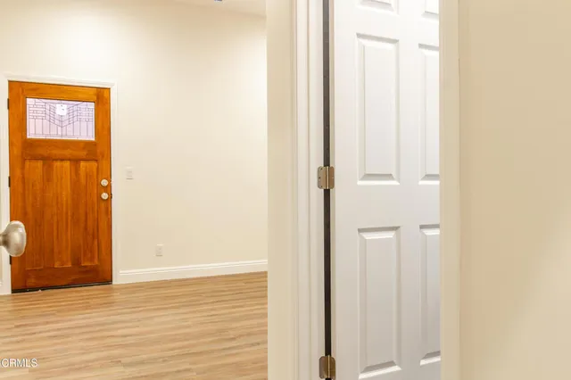 a view of a closet area