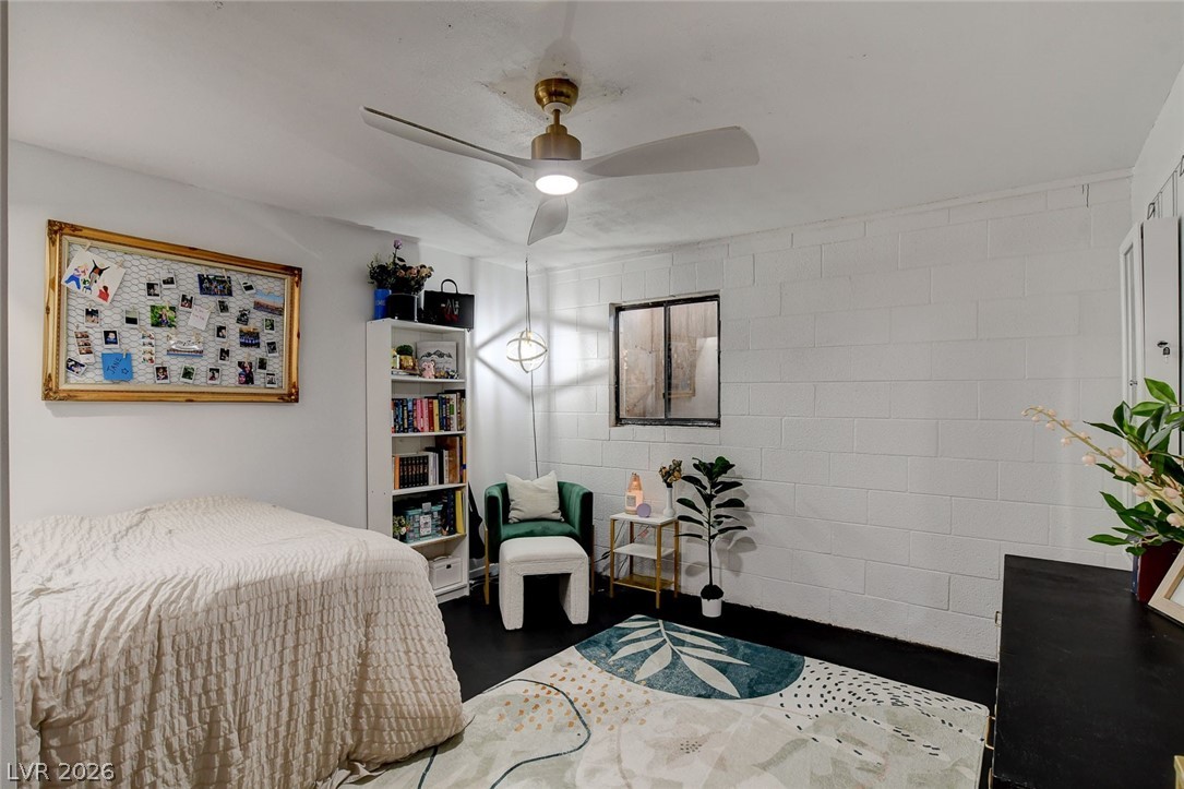 3765 Berkeley Street Logandale, NV 89021 - Photo 55 of 87 This cozy bedroom features a stylish ceiling fan.