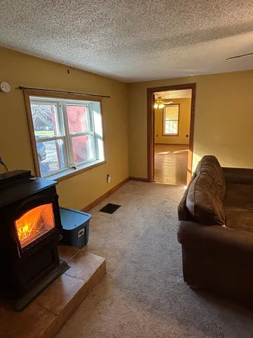 a view of a bedroom from the room