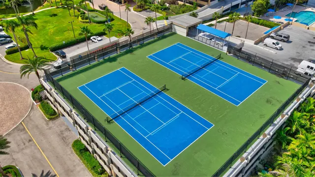 a view of a park with slide