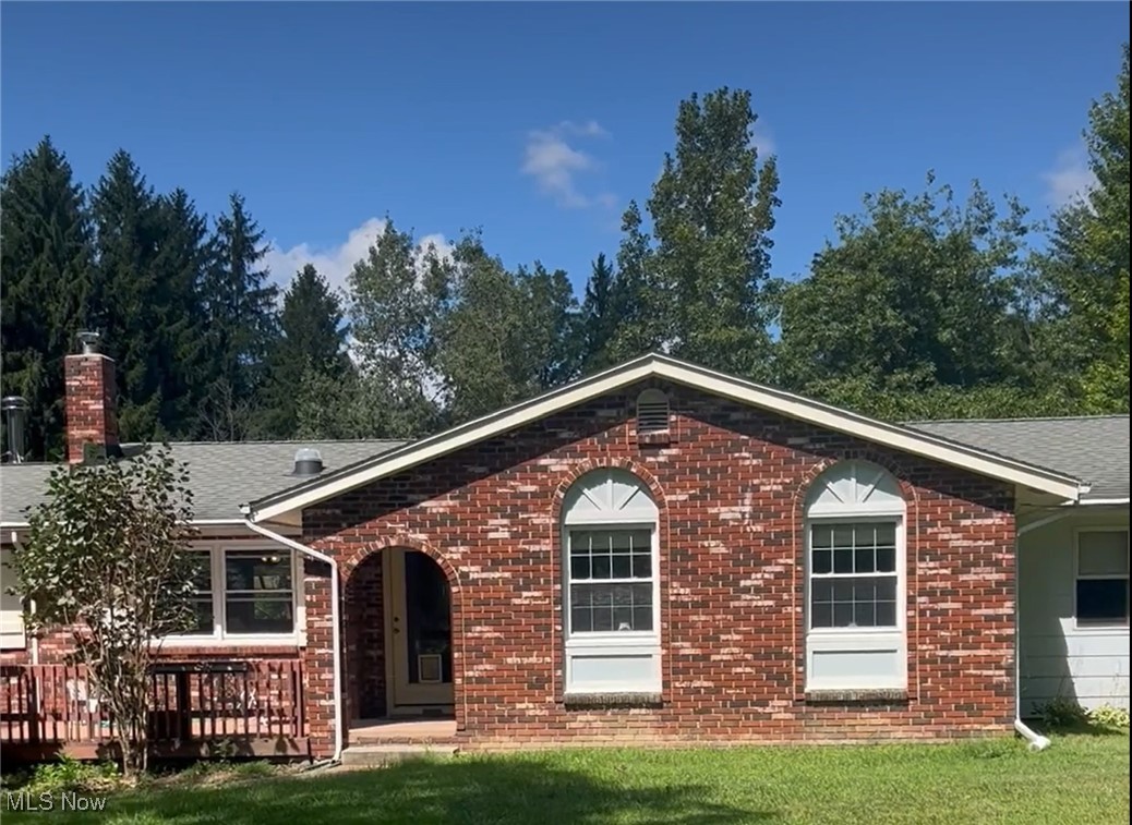 This home is a sprawling ranch this is only the front entrance.