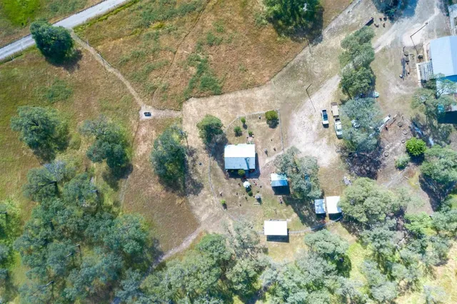 a view of a lake with houses