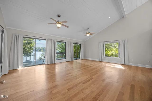 a view of a hallway with washer and dryer