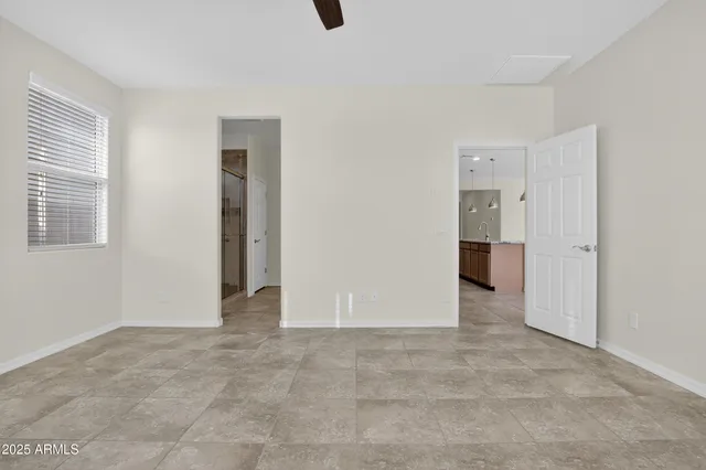 a view of an empty room