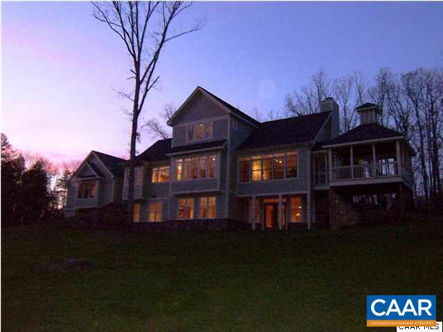 1356 Secretarys Road Charlottesville, VA 22902 - Photo 44 of 45 Rear of the house at dusk