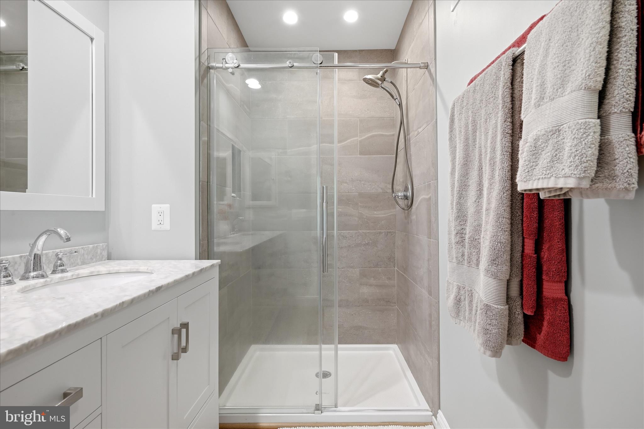 500 Delicious Road Linden, VA 22642 - Photo 22 of 80 a bathroom with a shower and a sink