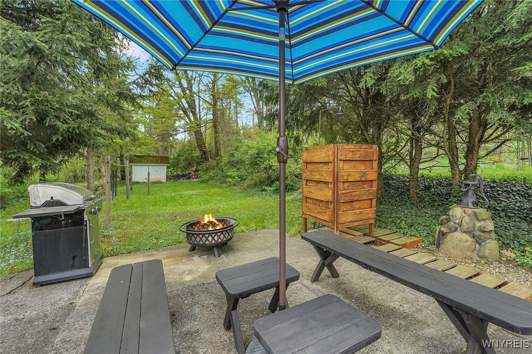 90 Summerset Drive, Unit C Java, NY 14009 - Photo 11 of 49 Outside Patio and a outside shower