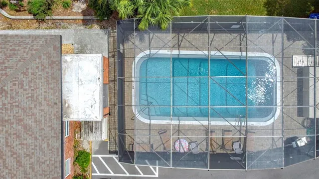 a room with table and chairs