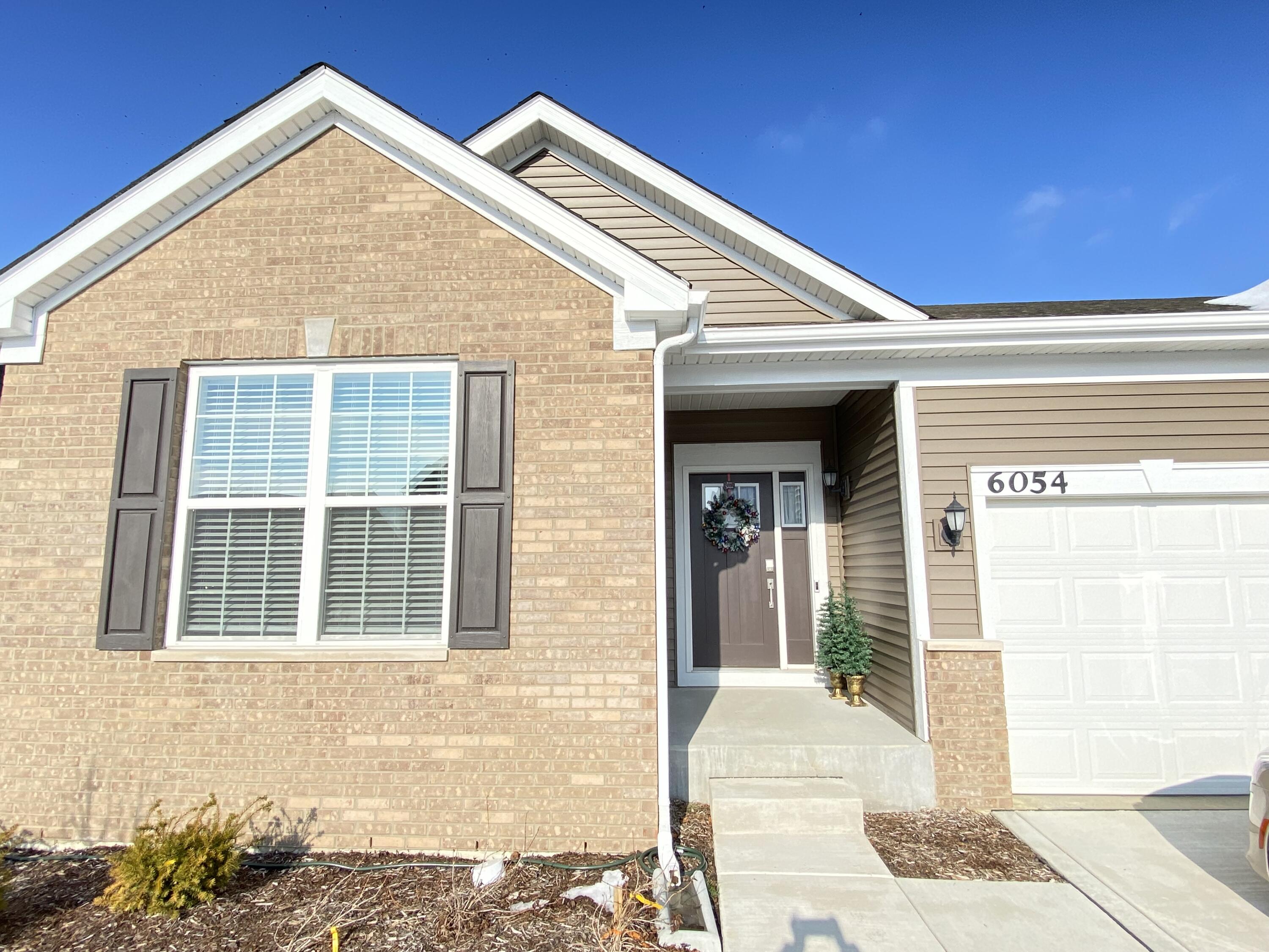 a front view of a house
