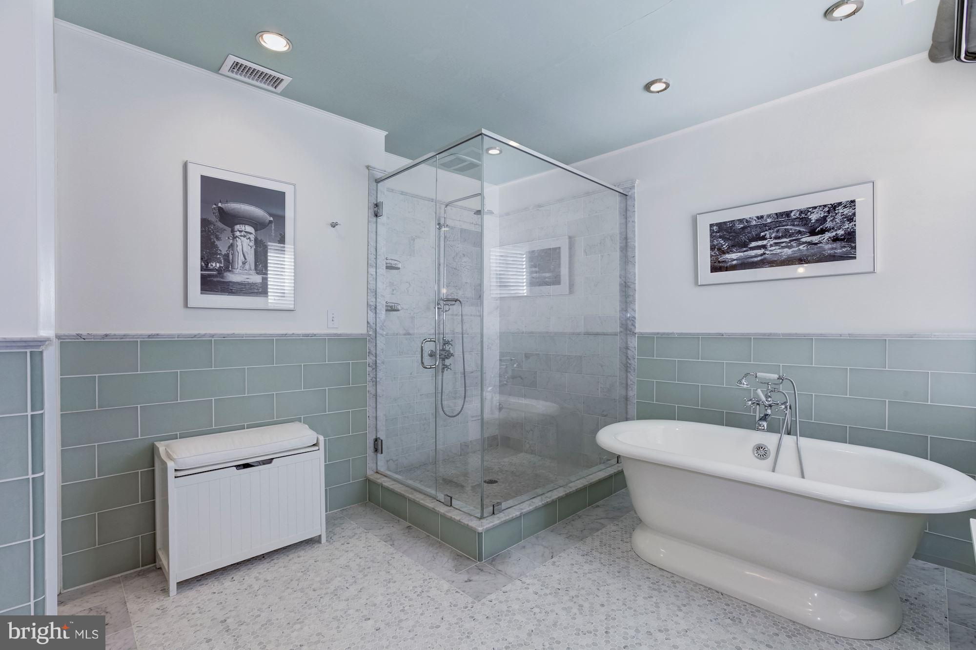 2326 California Street Northwest Washington, DC 20008 - Photo 20 of 30 a bathroom with a sink a toilet and shower