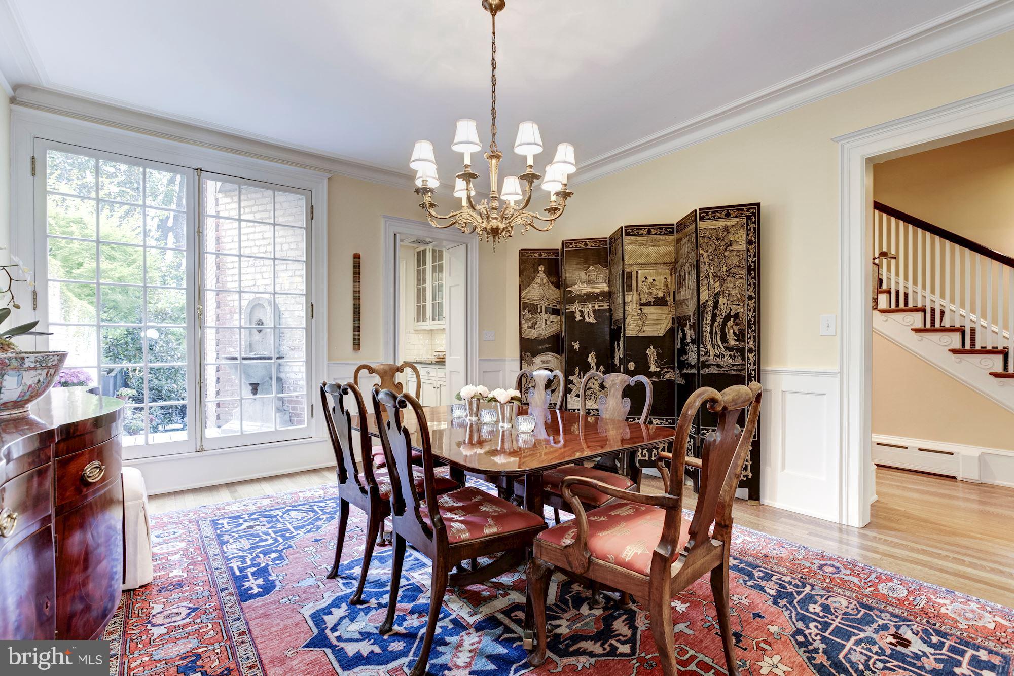2326 California Street Northwest Washington, DC 20008 - Photo 7 of 30 a view of a dining room with furniture window and wooden floor
