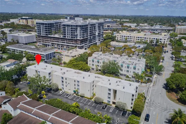 an aerial view of multiple house