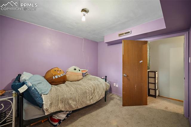 1921 Wooten Road Colorado Springs, CO 80915 - Photo 13 of 49 Bedroom featuring carpet flooring and baseboards