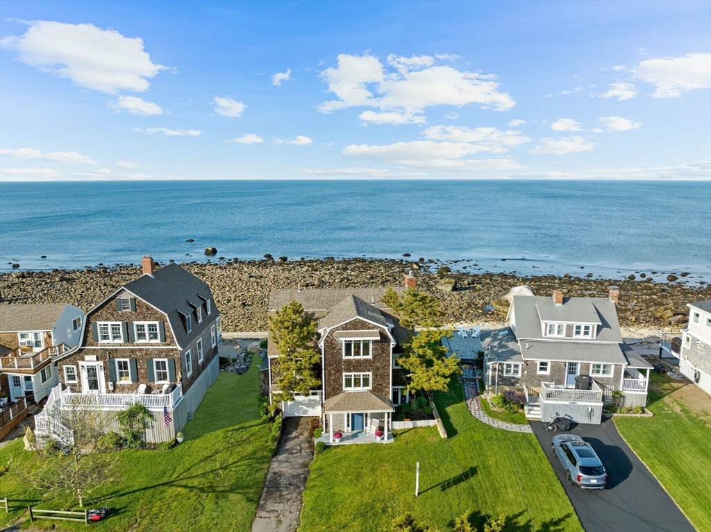 45 Rebecca Road Scituate, MA 02066 - Photo 34 of 36 an aerial view of residential houses with outdoor space and ocean view