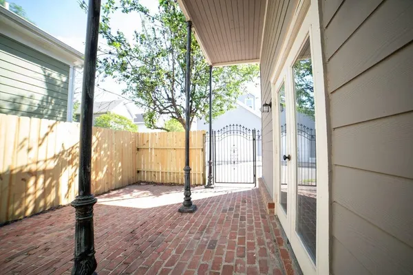 a view of a house with a porch
