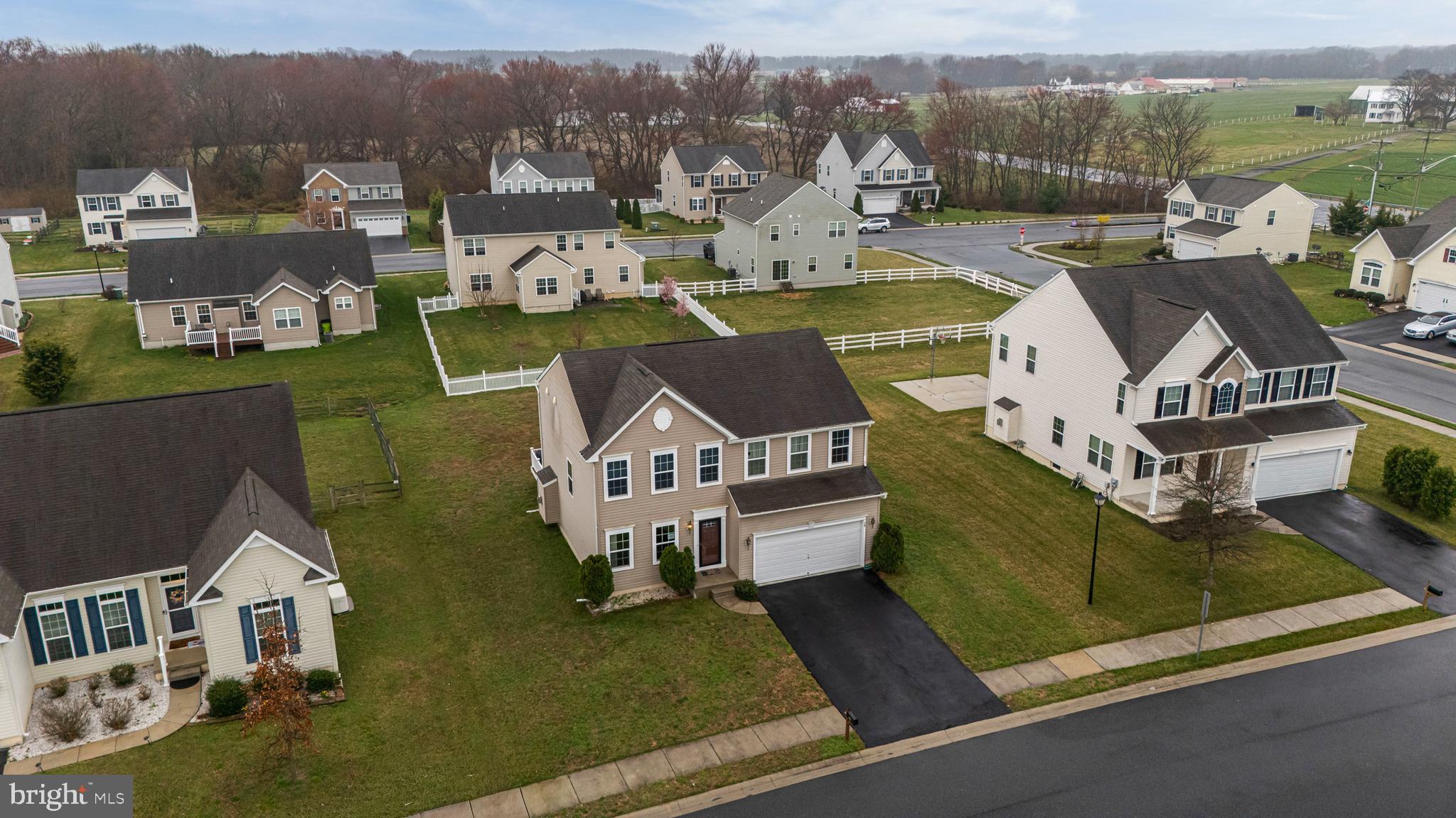28 Snow Branch Road Clayton, DE 19938 - Photo 39 of 69 an aerial view of a house with swimming pool
