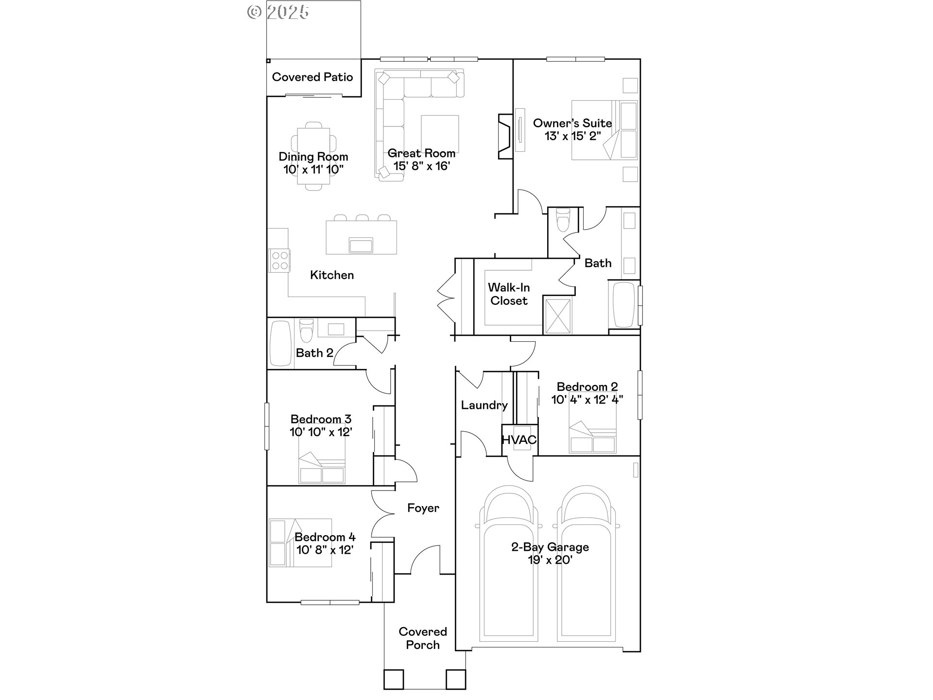 4301 Hackamore Court Southeast Albany, OR 97322 - Photo 20 of 24 a picture of a floor plan