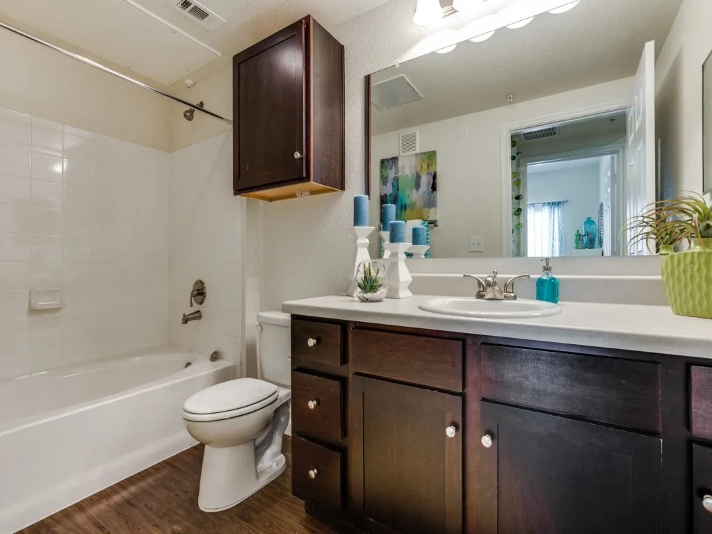 14722 Nacogdoches Road, Unit 4108 San Antonio, TX 78247 - Photo 3 of 22 a bathroom with a sink toilet and shower
