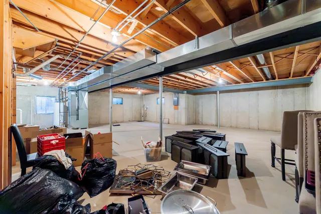 a view of a storage room