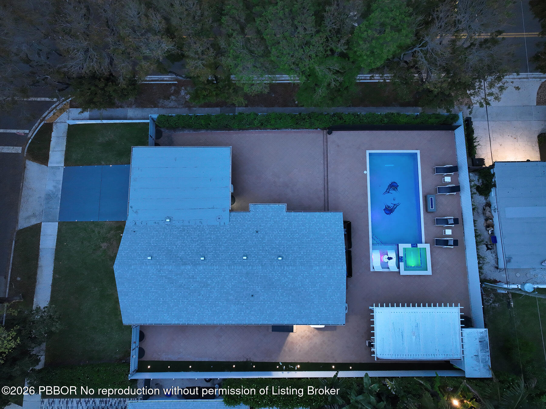 747 Avon Road West Palm Beach, FL 33401 - Photo 25 of 29 an aerial view of a house with garden space and a yard