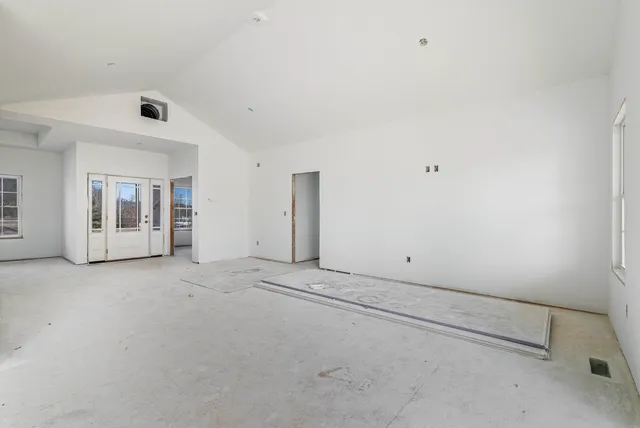 a view of an empty room