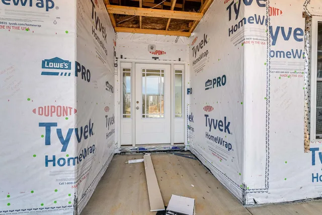 a view of an entrance to house