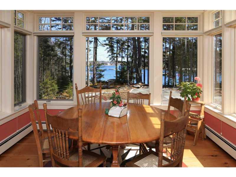 88 Mc Kown Point Road Boothbay Harbor, ME 04575 - Photo 17 of 34 Dining Room. Breakfast room, with...