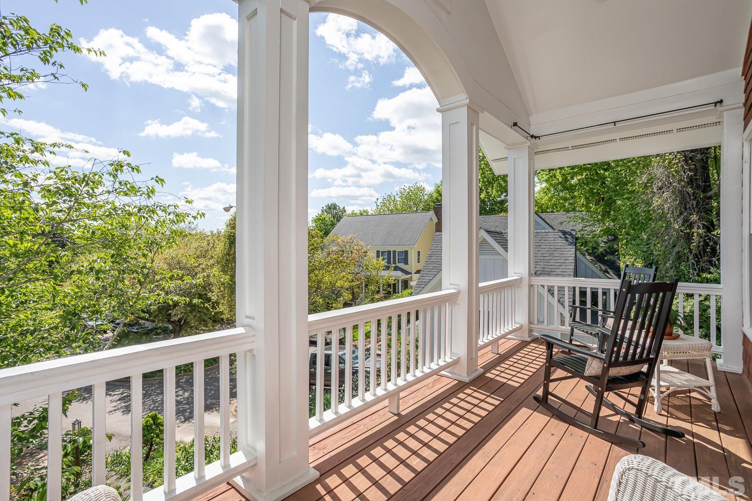 601 Leonidas Court Raleigh, NC 27604 - Photo 14 of 53 a view of a chair and table in the balcony