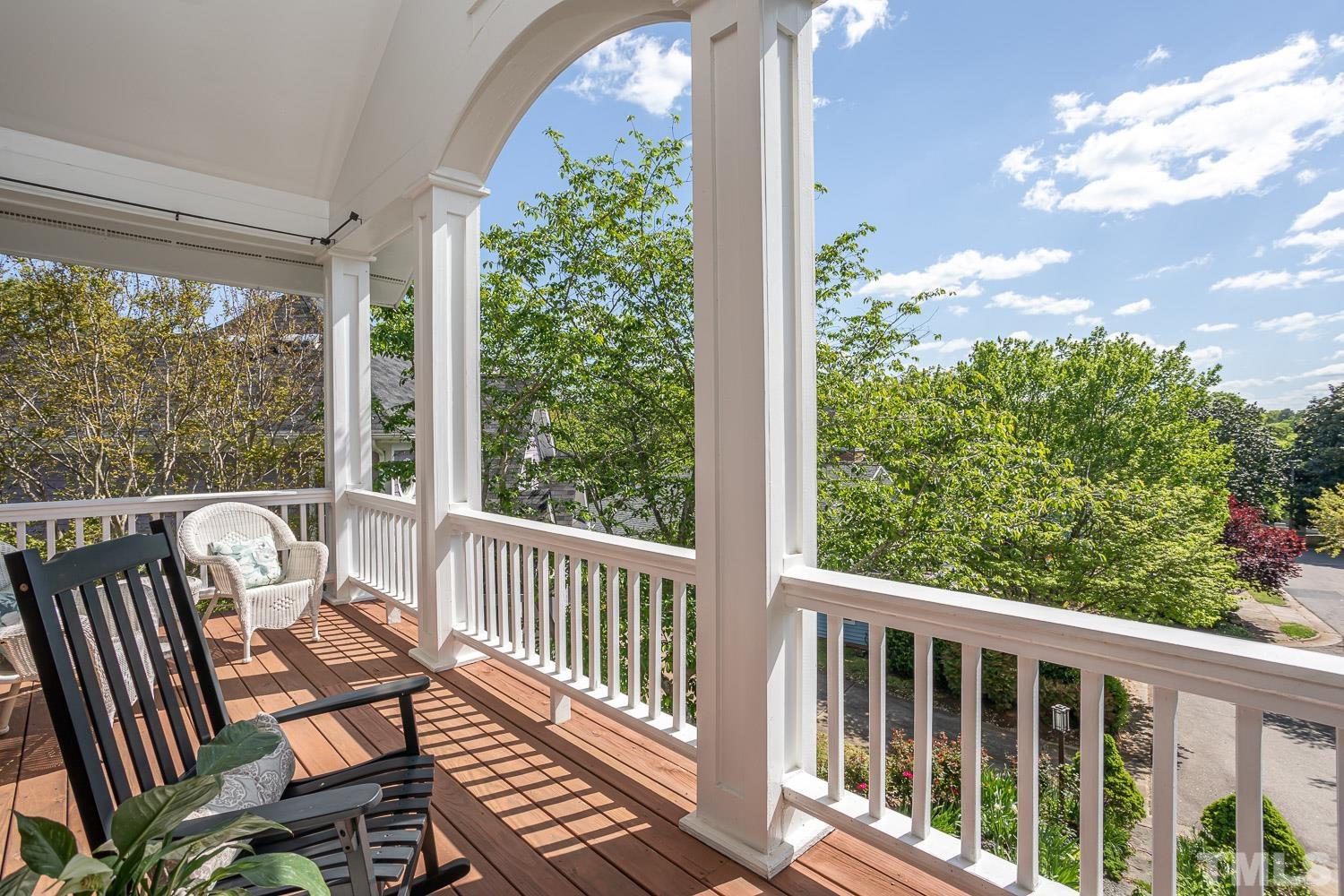 601 Leonidas Court Raleigh, NC 27604 - Photo 4 of 53 a view of a two chair in the balcony
