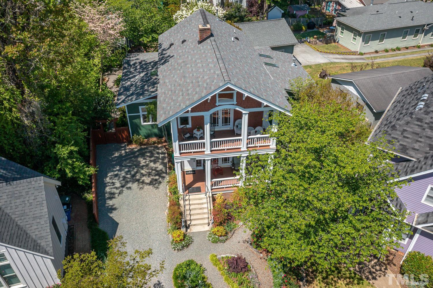 601 Leonidas Court Raleigh, NC 27604 - Photo 50 of 53 an aerial view of a house with a yard