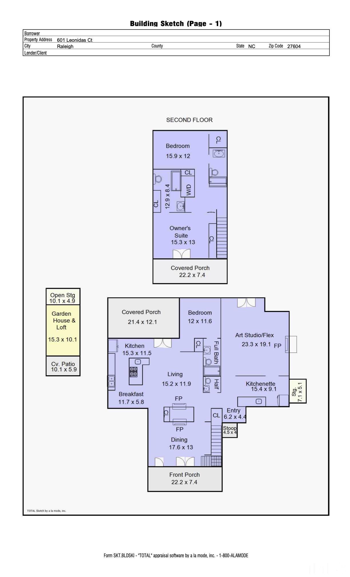 601 Leonidas Court Raleigh, NC 27604 - Photo 53 of 53 Owners have architectural plans for the original house (1994), the Garden House (1997) and the Art Studio Addition (2017) - available in house for viewing
