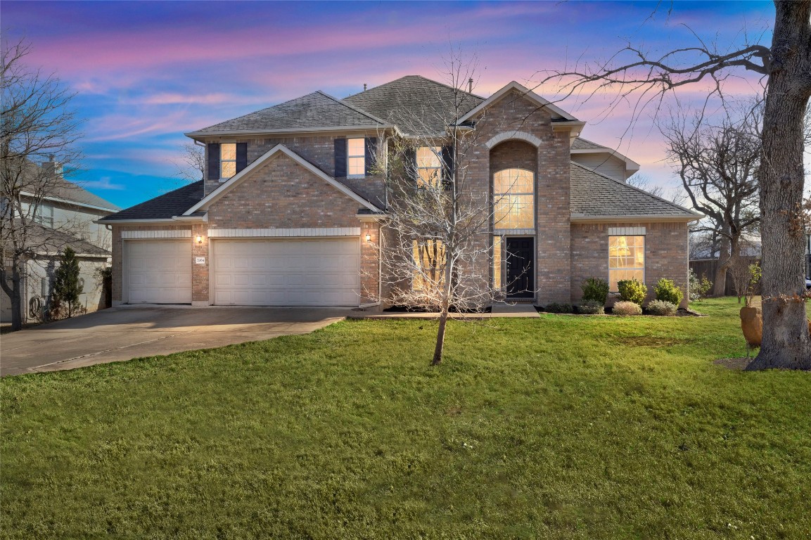 front view of house with a yard