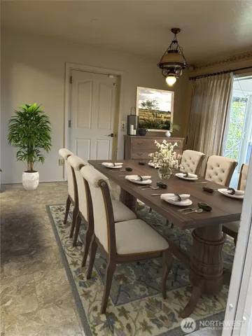 a view of a chandelier in a room