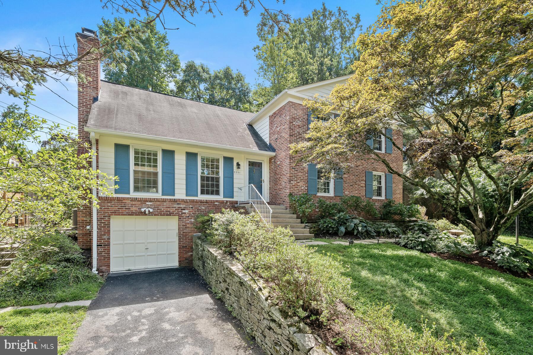 Front Elevation with one-car garage