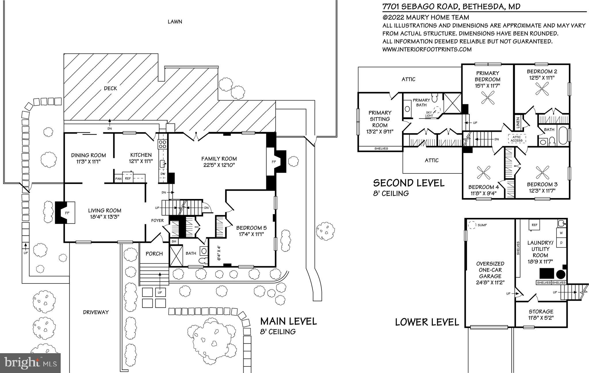 7701 Sebago Road Bethesda, MD 20817 - Photo 50 of 50 Floor Plan