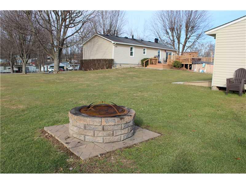 423 Ceylon Road Carmichaels, PA 15320 - Photo 23 of 25 Exterior Back. Fire pit in level back yard - bring the marshmallows!