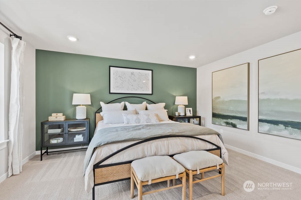 4414 228th Place South East, Unit MC5 Bothell, WA 98021 - Photo 32 of 33 a bedroom with a bed and a large window