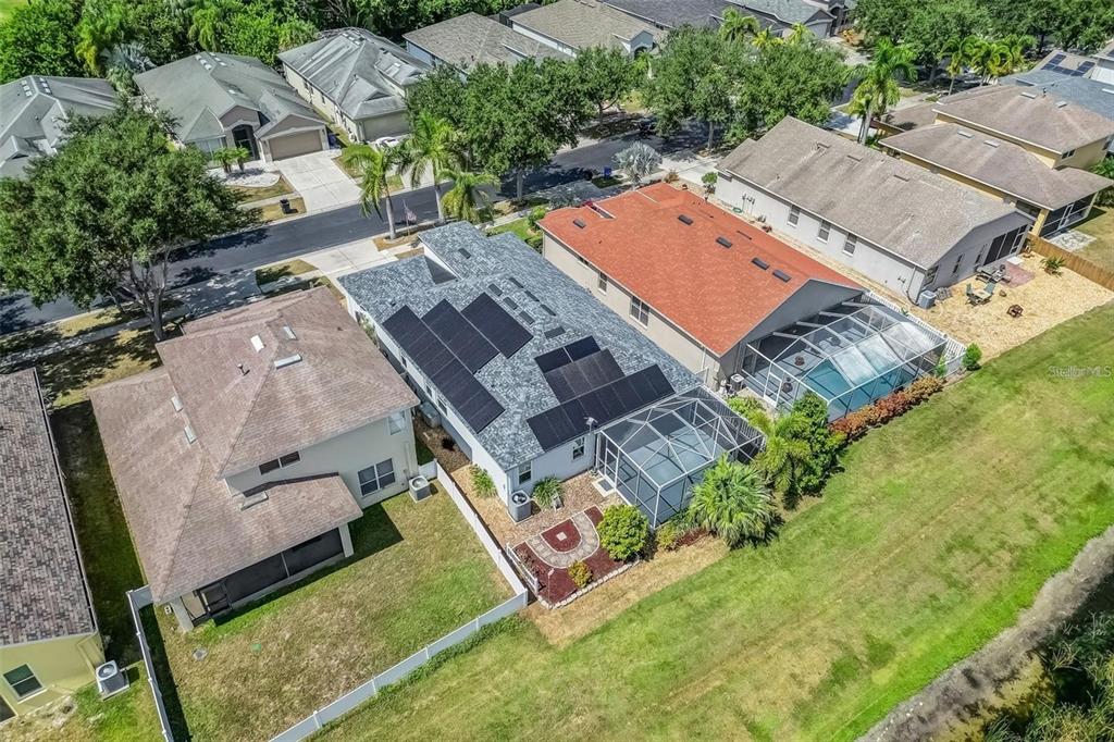 5124 Clover Mist Drive Apollo Beach, FL 33572 - Photo 46 of 52 an aerial view of a house with a garden