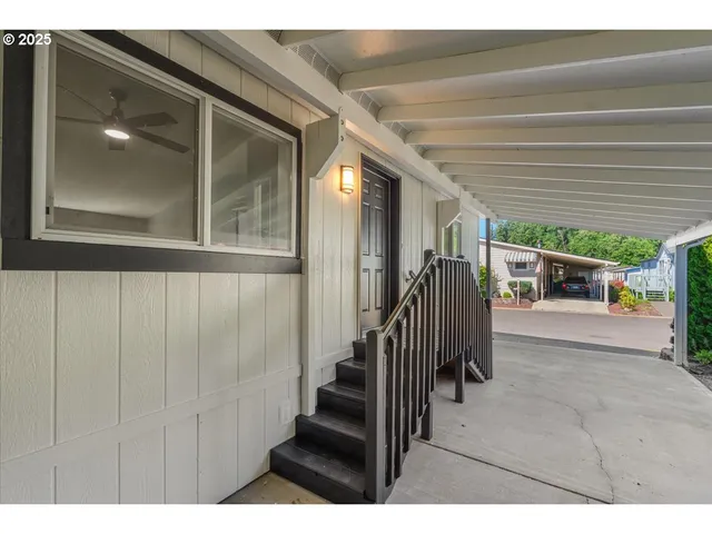 a house view with a outdoor space