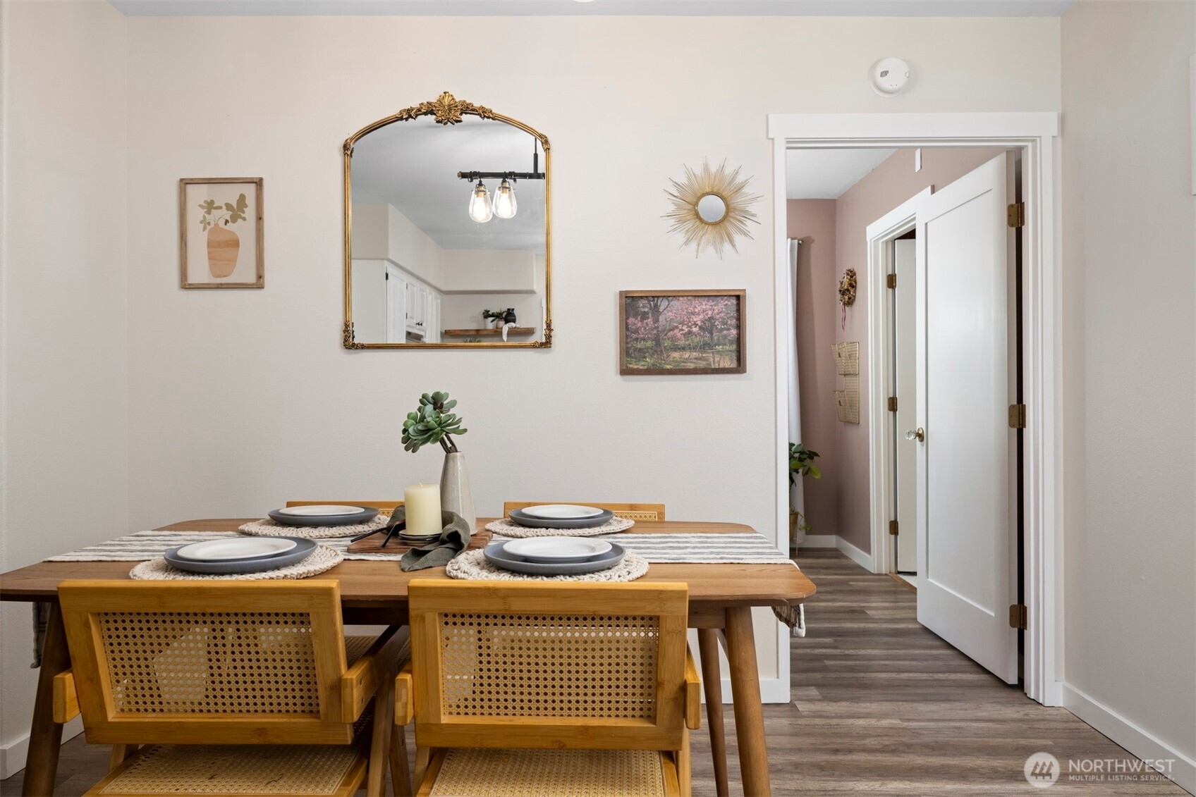 3895 Bancroft Road Bellingham, WA 98225 - Photo 8 of 40 a view of a dining room with furniture and wooden floor
